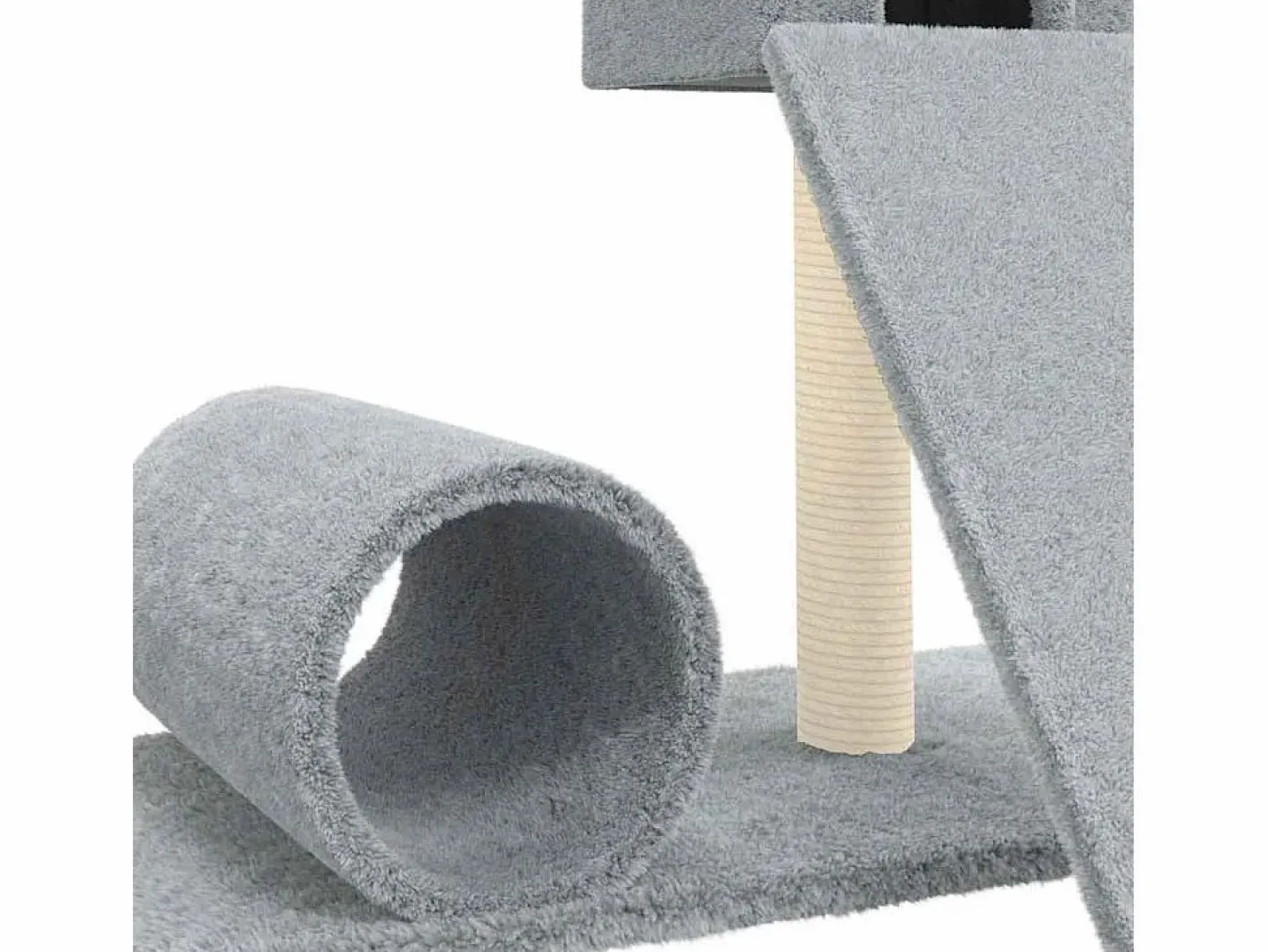 Clicnbuy Juego De Animales|Rascador para gatos con postes de sisal claro 59 cm