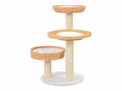 Clicnbuy Juego De Animales|Rascador para gatos con poste de sisal madera natural de sauce