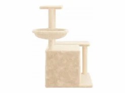 Clicnbuy Rascador para gatos con postes de sisal color 83 cm Crema Online