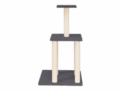 Clicnbuy Rascador para gatos con postes de sisal oscuro 85,5 cm Gris Discount