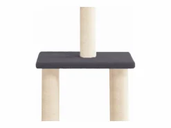 Clicnbuy Rascador para gatos con postes de sisal oscuro 85,5 cm Gris Discount