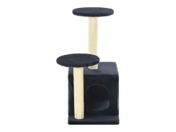 Clicnbuy Juego De Animales|Rascador para gatos con poste de sisal oscuro 60 cm
