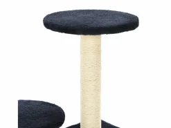 Clicnbuy Juego De Animales|Rascador para gatos con poste de sisal oscuro 60 cm