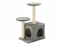 Clicnbuy Rascador para gatos con poste rascador de sisal 60 cm Gris Outlet