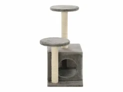 Clicnbuy Rascador para gatos con poste rascador de sisal 60 cm Gris Outlet