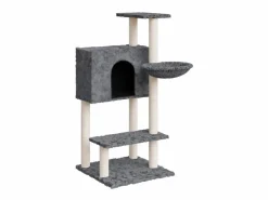 Rascador para gatos con postes de sisal oscuro 108,5 cm ES826678^ Online