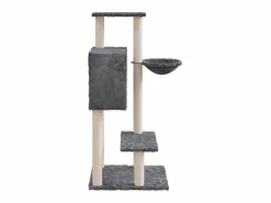 Rascador para gatos con postes de sisal oscuro 108,5 cm ES826678^ Online