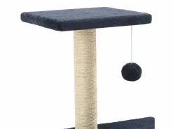 Clicnbuy Rascador para gatos con poste de sisal 65 cm oscuro Azul New