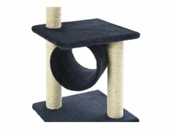 Clicnbuy Rascador para gatos con poste de sisal 65 cm oscuro Azul New