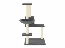Clicnbuy Juego De Animales|Rascador para gatos con postes de sisal oscuro 95 cm