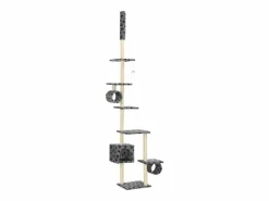 Rascador para gatos con poste de sisal huellas 260 cm^Clicnbuy Hot