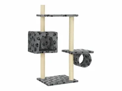 Rascador para gatos con poste de sisal huellas 260 cm^Clicnbuy Hot