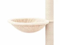 Clicnbuy Rascador para gatos con postes de sisal color 94,5 cm Crema Online