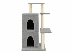 Clicnbuy Rascador para gatos con postes de sisal claro 97 cm Gris Clearance