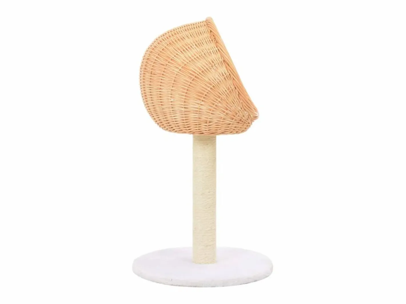 Clicnbuy Rascador para gatos con poste de sisal madera natural de sauce Marru00f3n Hot