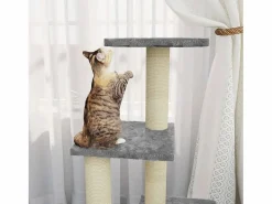 Rascador para gatos con postes de sisal claro 92 cm^Clicnbuy Outlet