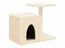 Clicnbuy Rascador para gatos con postes de sisal color 50,5 cm Crema Discount