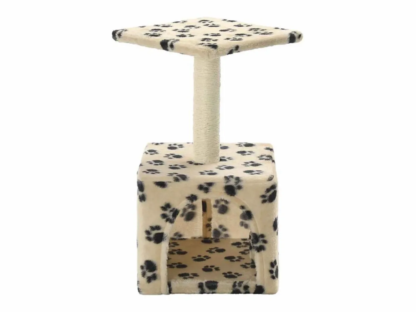 Clicnbuy Juego De Animales|Rascador para gatos con poste de sisal 55 cm huellas