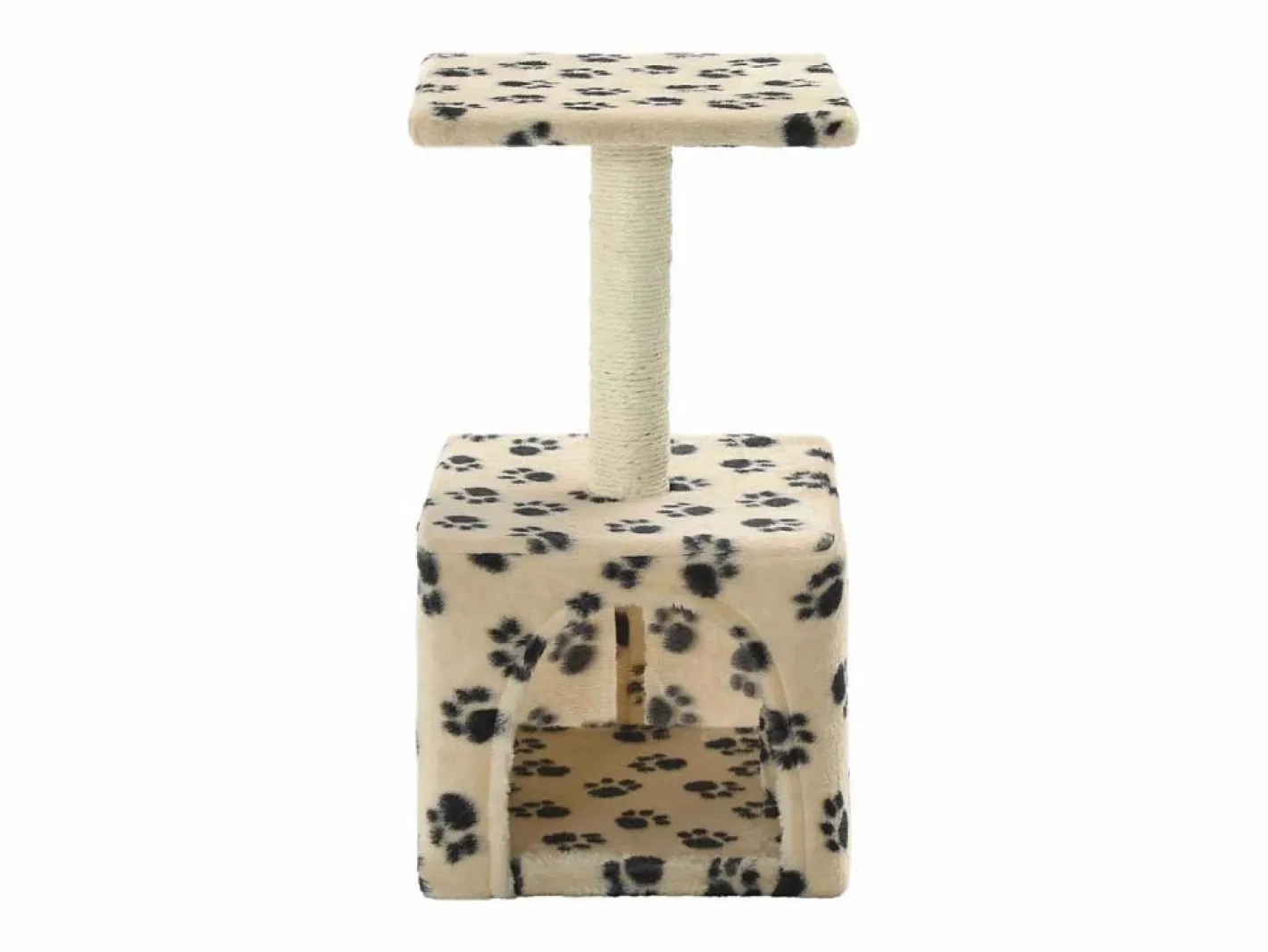 Clicnbuy Juego De Animales|Rascador para gatos con poste de sisal 55 cm huellas