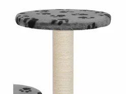 Clicnbuy Rascador para gatos con poste de sisal 60 cm huellas Gris Online