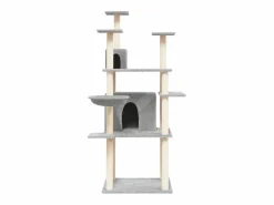 Rascador para gatos con postes de sisal claro 166 cm^Clicnbuy New
