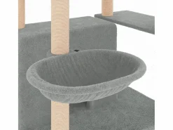 Rascador para gatos con postes de sisal claro 166 cm^Clicnbuy New
