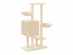 Rascador para gatos con postes de sisal color 117 cm^Clicnbuy Online