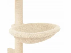 Rascador para gatos con postes de sisal color 117 cm^Clicnbuy Online
