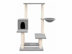 Rascador para gatos con postes de sisal claro 94,5 cm^Clicnbuy Outlet