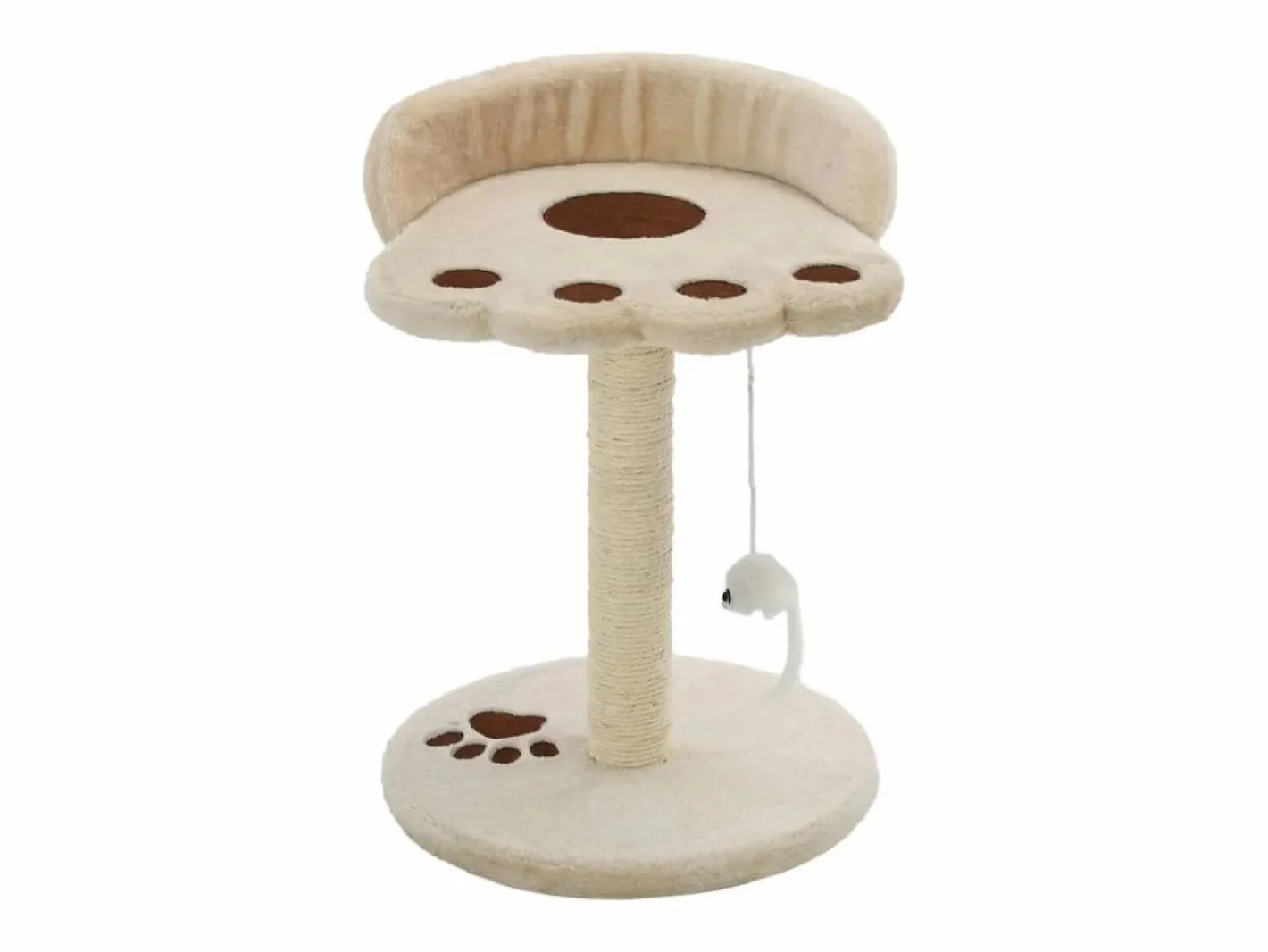 Clicnbuy Juego De Animales|Rascador para gatos con poste de sisal 40 cm y marrón