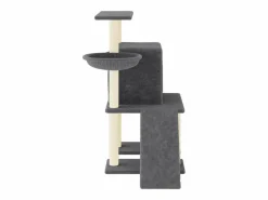 Rascador para gatos con postes de sisal oscuro 96,5 cm^Clicnbuy New