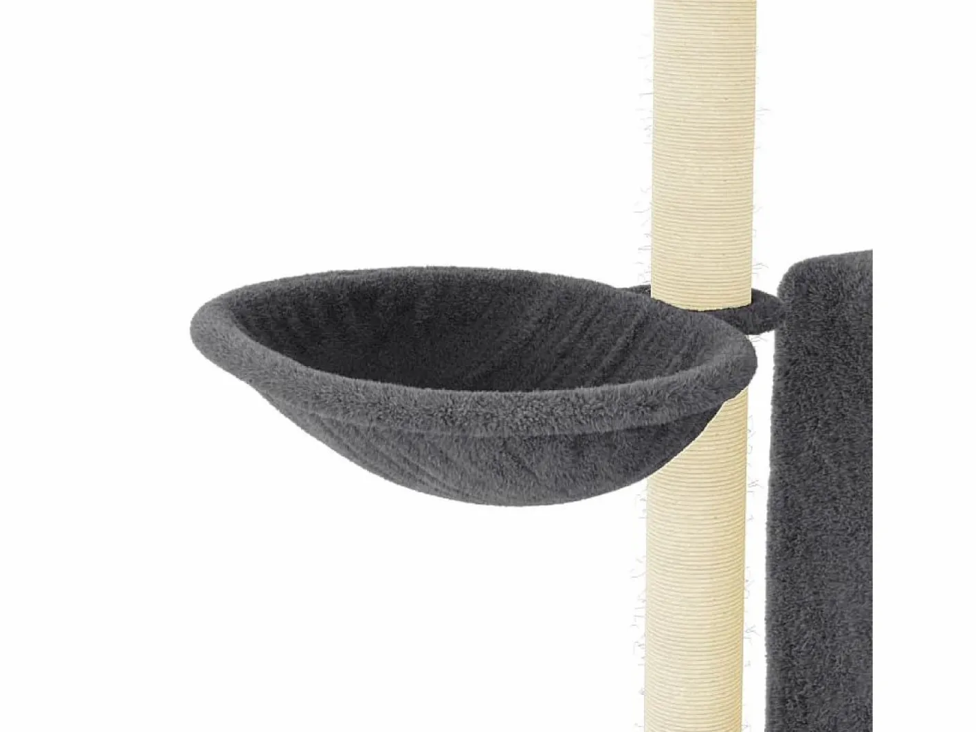 Rascador para gatos con postes de sisal oscuro 96,5 cm^Clicnbuy New