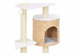 Clicnbuy Rascador para gatos de hierba marina con poste de sisal Marru00f3n Hot