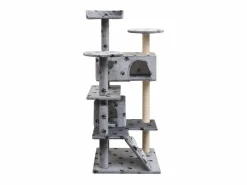 Juego De Animales|Rascador para gatos poste rascador de sisal 125 cm huellas ES661499
