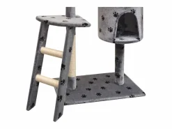 Clicnbuy Juego De Animales|Rascador para gatos poste rascador de sisal 150 cm huellas
