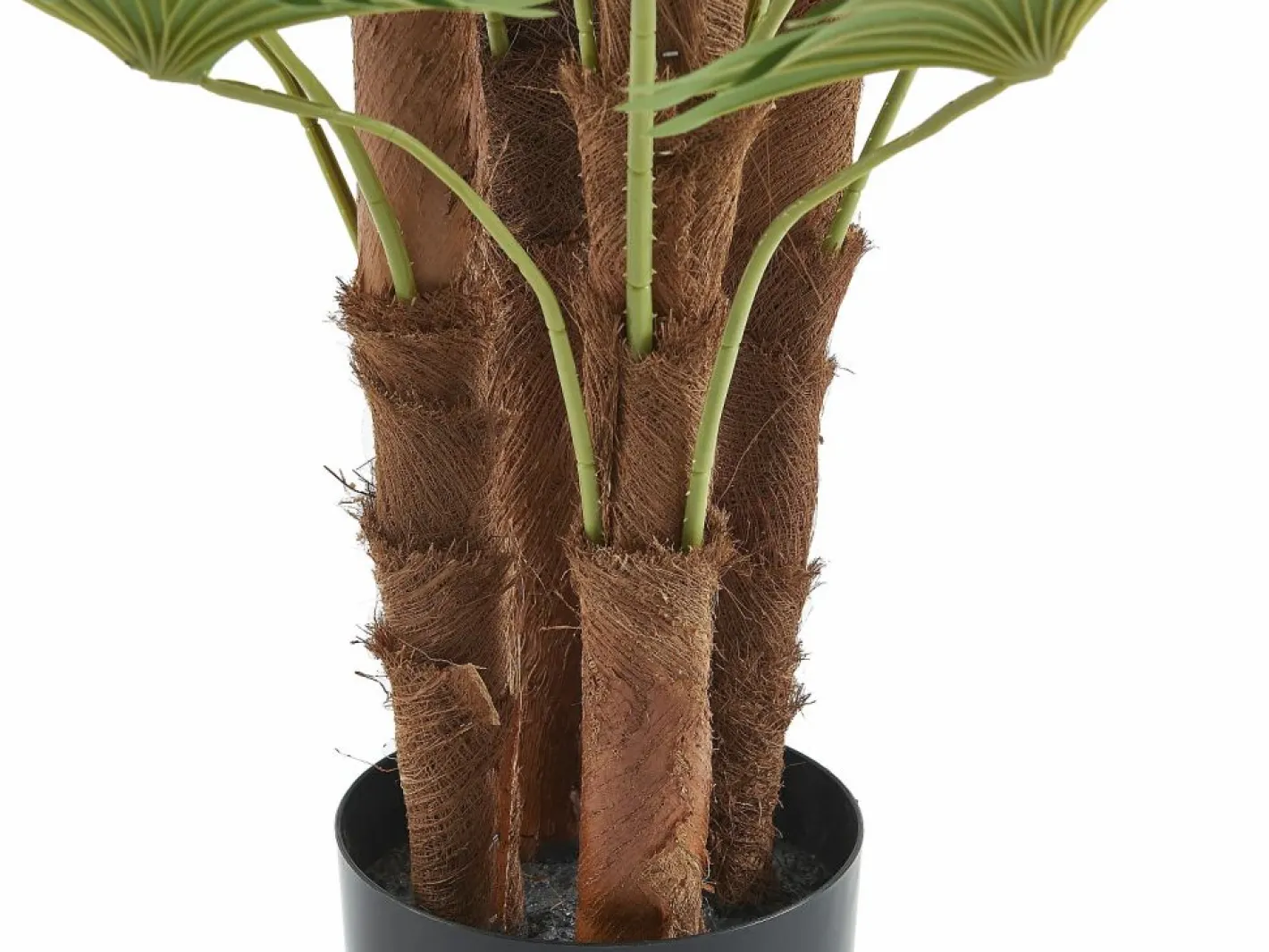 OZAIA Árbol artificial tipo palmera con tronco natural RHAPIS Verde Best