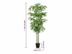 Planta Artificial|Árbol de bambú artificial con 864 hojas 180 cm ES515637