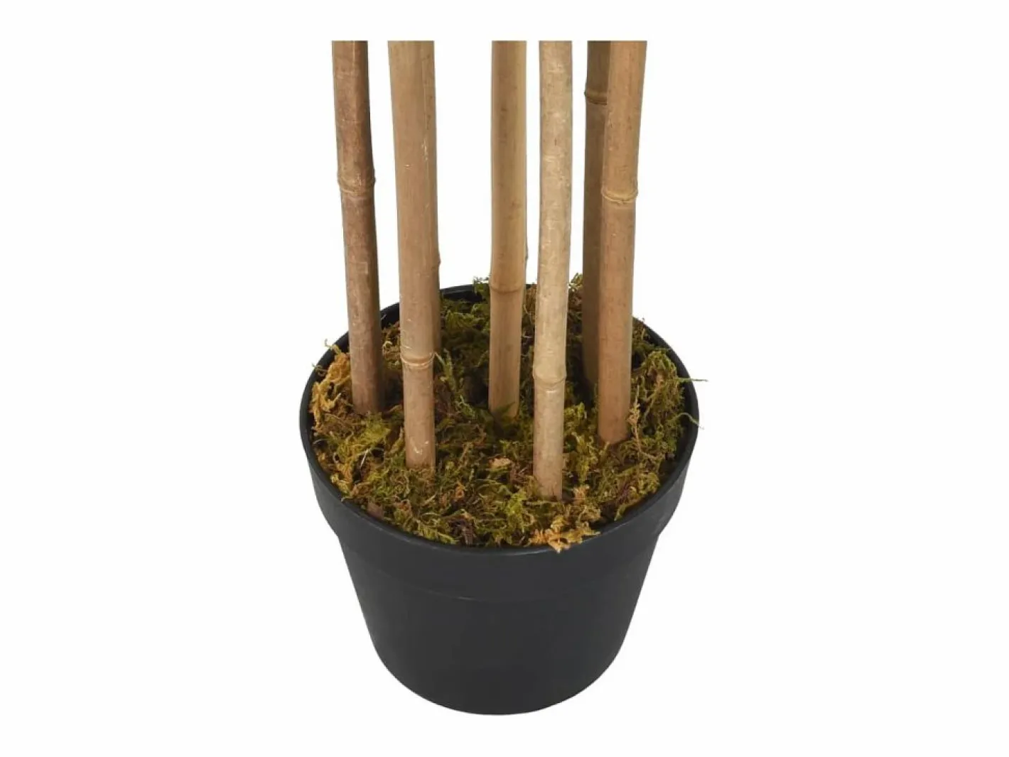 Árbol de bambú artificial con 730 hojas 120 cm ES140567 Verde Clearance