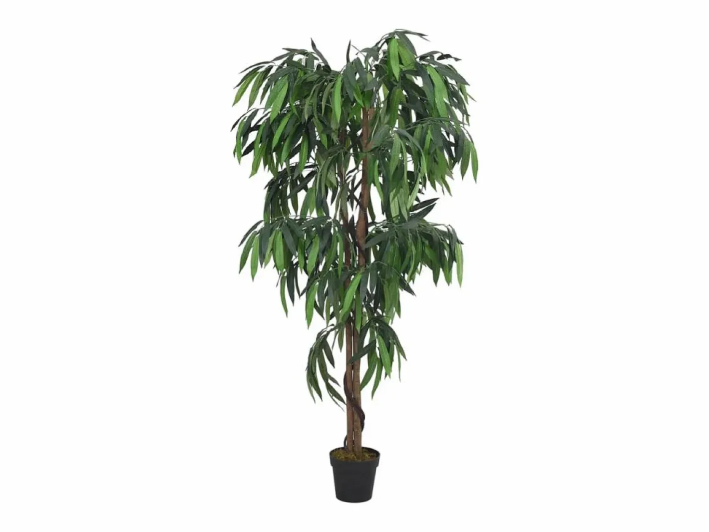Árbol de mango artificial 600 hojas 150 cm Verde Outlet