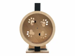 ModernLuxe Juego De Animales|Árbol para gatos 80×40×152 cm - con 4 plataformas - 2 casitas para gatos - rodillo para gatos - rascador para gatos - natural