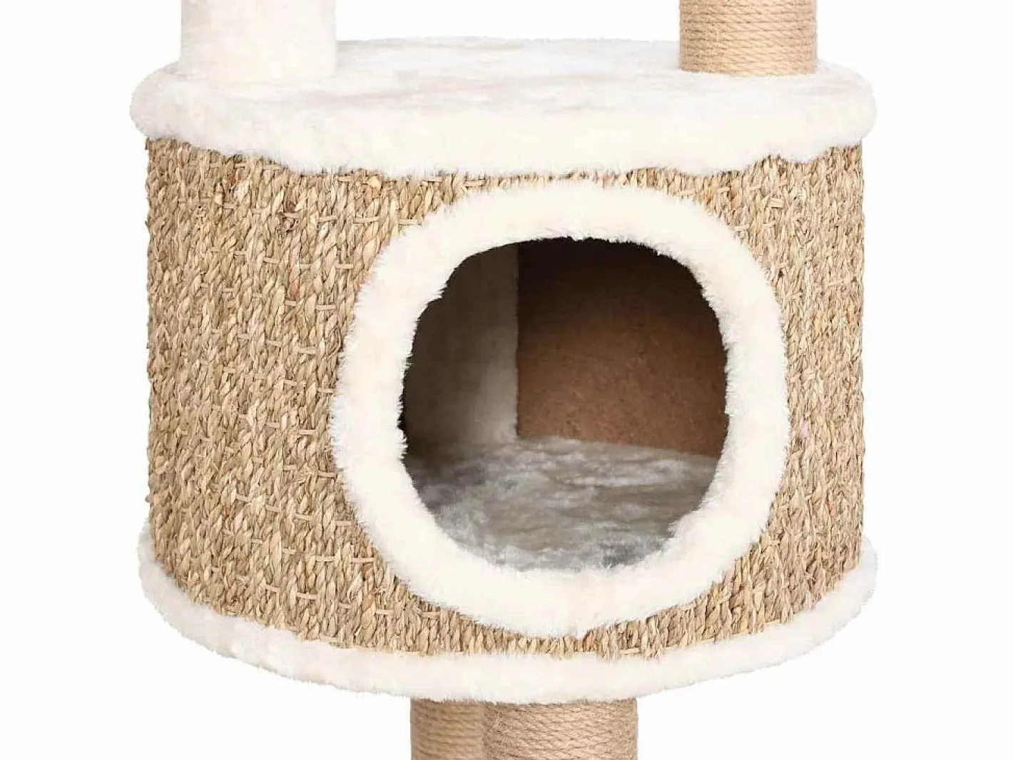 Árbol para gatos cojín lujo poste rascador hierba marina 148 cm^Clicnbuy Clearance
