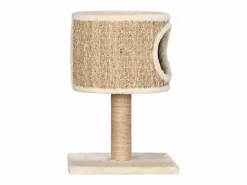 Clicnbuy Árbol para gatos con casa y poste rascador 52 cm hierba marina Beige Online