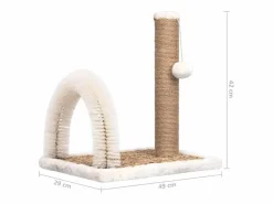Clicnbuy Juego De Animales|Árbol para gatos con cepillo de aseo y poste rascador