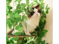 ModernLuxe Árbol para gatos de 190 cm de alto - con 4 plataformas y 1 agujero para gatos - láminas extraíbles - Verde Sale