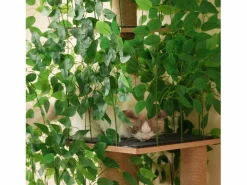 ModernLuxe Árbol para gatos de 190 cm de alto - con 4 plataformas y 1 agujero para gatos - láminas extraíbles - Verde Sale