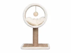Árbol para gatos túnel superior y juguete hierba marina 56 cm ES219492 Beige Outlet