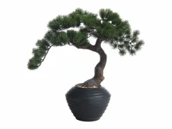 OZAIA Árbol, planta, arbusto artificial bonsái - Alt. 53 x L.48 cm- verde- ASRAME Marru00f3n / Verde New