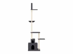 Clicnbuy Juego De Animales|Árbol rascador gatos suelo a techo oscuro 250,5-276,5 cm