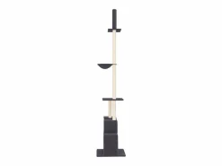 Clicnbuy Juego De Animales|Árbol rascador gatos suelo a techo oscuro 250,5-276,5 cm