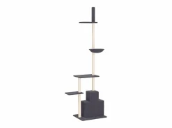 Clicnbuy Juego De Animales|Árbol rascador gatos suelo a techo oscuro 250,5-276,5 cm